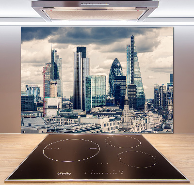 Pannello paraschizzi cucina con motivo grattacieli