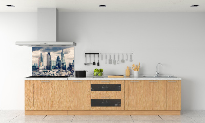 Pannello paraschizzi cucina con motivo grattacieli