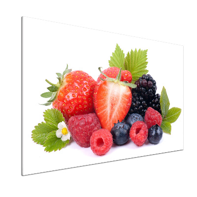 Pannello paraschizzi cucina con decorazione Frutti di bosco