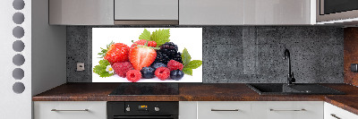 Pannello paraschizzi cucina con decorazione Frutti di bosco