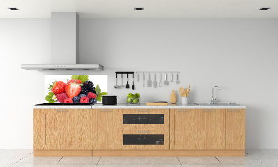 Pannello paraschizzi cucina con decorazione Frutti di bosco