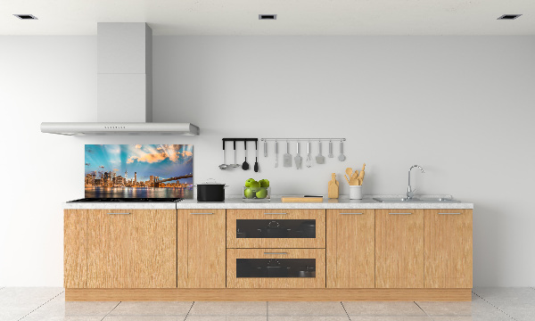 Rivestimento parete cucina con motivo Ponte di Brooklyn
