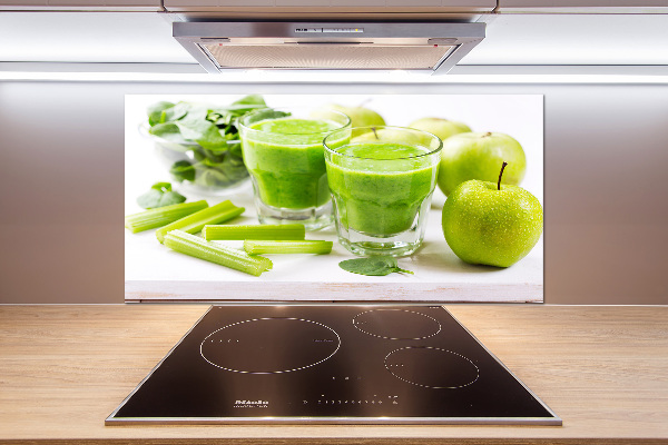 Rivestimento parete cucina in colore verde cocktail