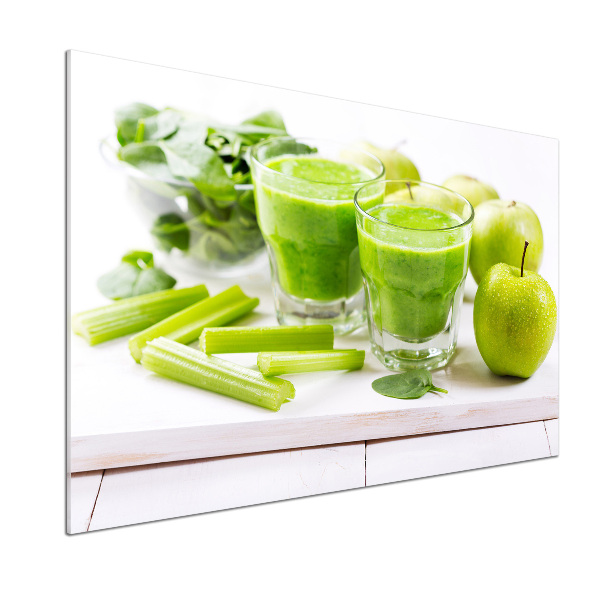 Rivestimento parete cucina in colore verde cocktail