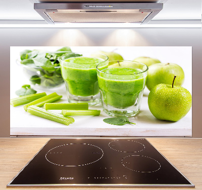 Rivestimento parete cucina in colore verde cocktail