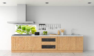 Rivestimento parete cucina in colore verde cocktail