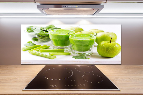 Rivestimento parete cucina in colore verde cocktail