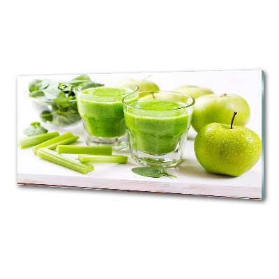 Rivestimento parete cucina in colore verde cocktail