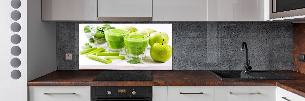 Rivestimento parete cucina in colore verde cocktail