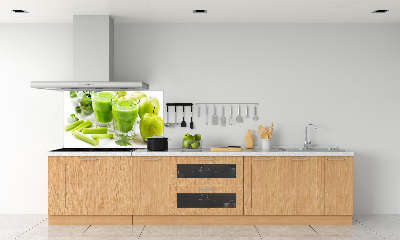 Rivestimento parete cucina in colore verde cocktail