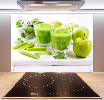 Rivestimento parete cucina in colore verde cocktail