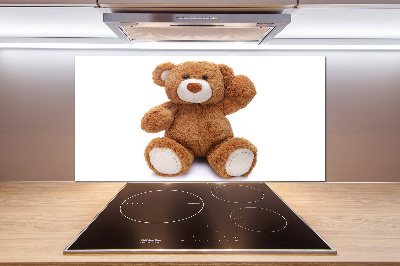 Rivestimento parete cucina con stampa di orsacchiotto di peluche