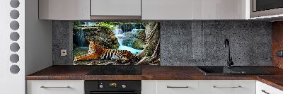 Pannello retrocucina con motivo Cascata della Tigre