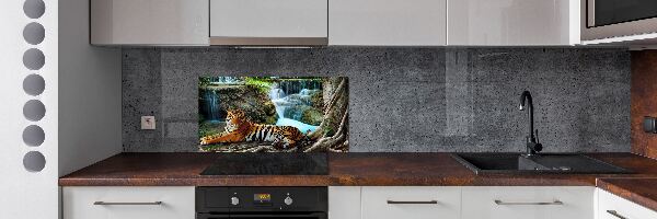 Pannello retrocucina con motivo Cascata della Tigre