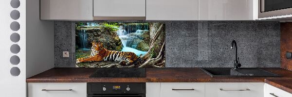 Pannello retrocucina con motivo Cascata della Tigre