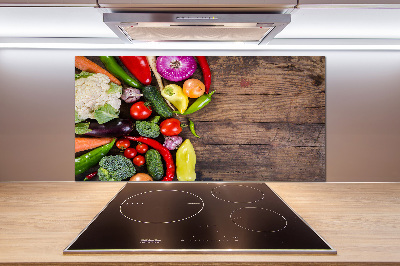 Pannello retrocucina con motivo di verdure