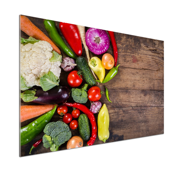 Pannello retrocucina con motivo di verdure