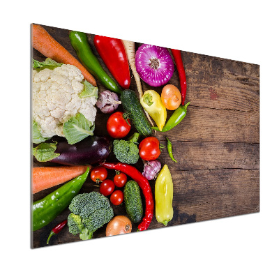 Pannello retrocucina con motivo di verdure