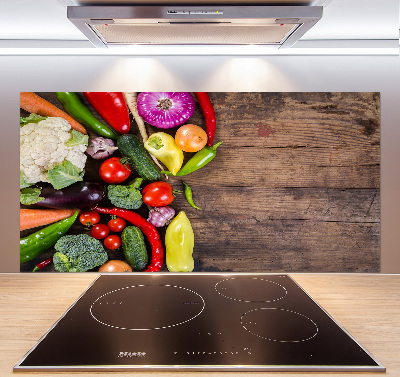 Pannello retrocucina con motivo di verdure