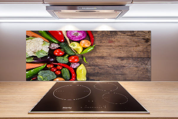 Pannello retrocucina con motivo di verdure
