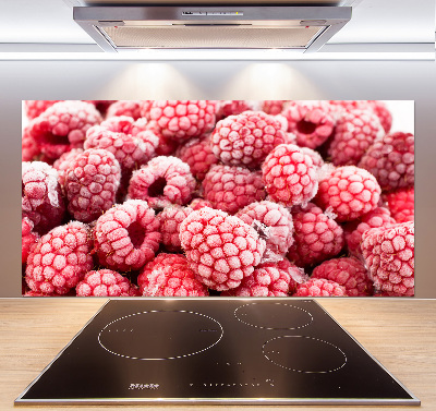 Rivestimento parete cucina con decoro Lamponi congelati