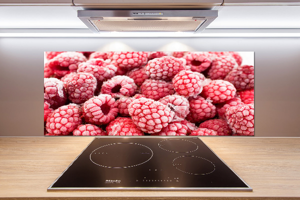 Rivestimento parete cucina con decoro Lamponi congelati