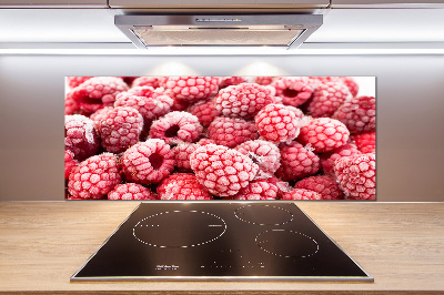 Rivestimento parete cucina con decoro Lamponi congelati