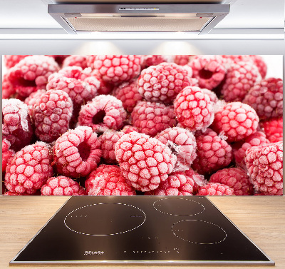 Rivestimento parete cucina con decoro Lamponi congelati