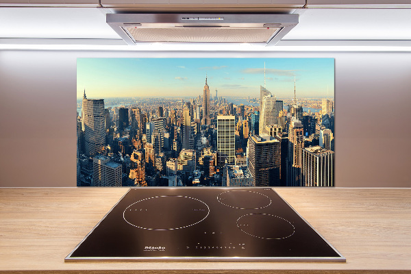 Pannello retrocucina con motivo grattacieli