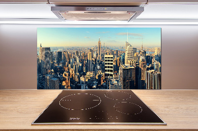 Pannello retrocucina con motivo grattacieli