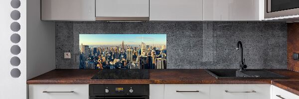 Pannello retrocucina con motivo grattacieli