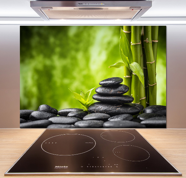 Pannello paraschizzi cucina con motivo Pietre Zen