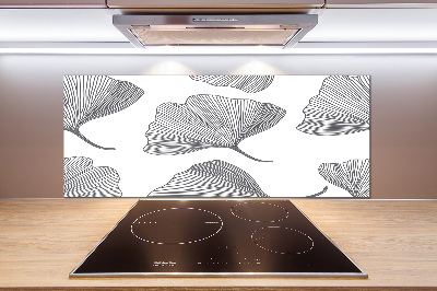 Pannello paraschizzi cucina con motivo Ginkgo