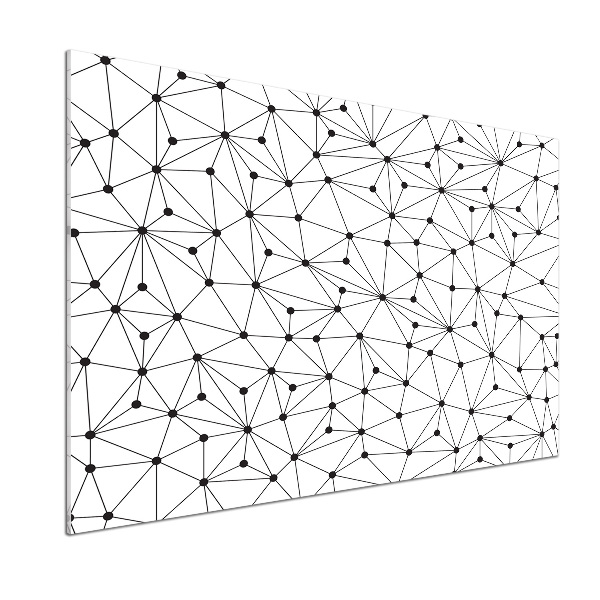 Pannello retrocucina con motivo a linee e cerchi