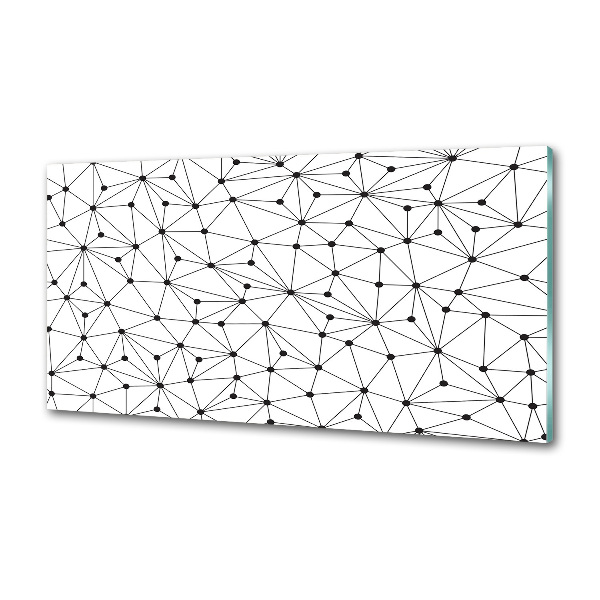 Pannello retrocucina con motivo a linee e cerchi