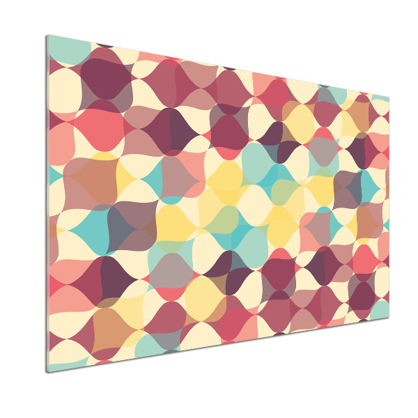 Pannello paraschizzi cucina con motivo a sfondo geometrico