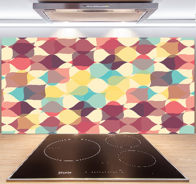 Pannello paraschizzi cucina con motivo a sfondo geometrico