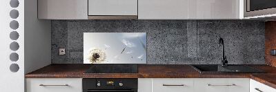 Rivestimento parete cucina con motivo a dente di leone