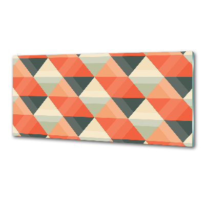 Rivestimento parete cucina con motivo geometrico