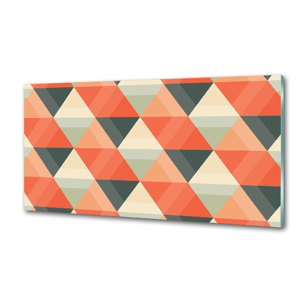 Rivestimento parete cucina con motivo geometrico