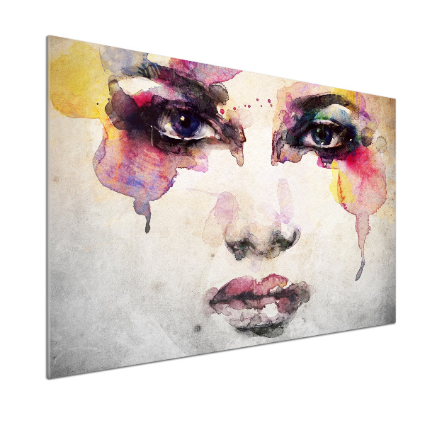 Pannello retrocucina con il ritratto di una donna