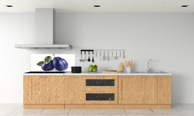 Rivestimento parete cucina in colore prugna