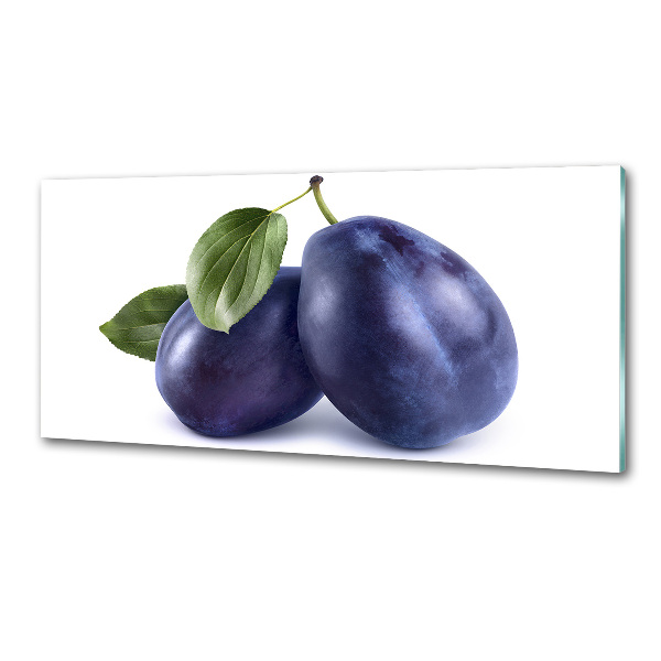 Rivestimento parete cucina in colore prugna