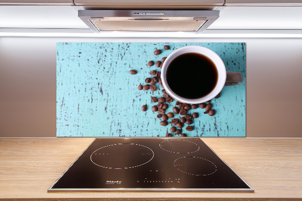 Pannello retrocucina con motivo caffè nero