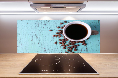 Pannello retrocucina con motivo caffè nero