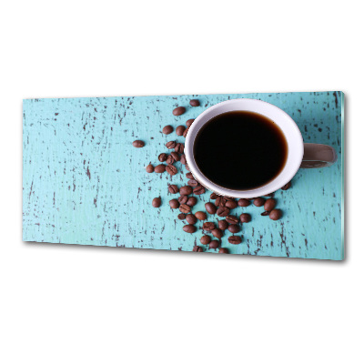 Pannello retrocucina con motivo caffè nero