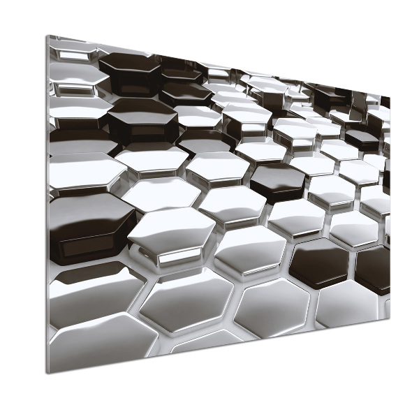 Pannello retrocucina con motivo ad astrazione 3D