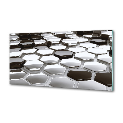 Pannello retrocucina con motivo ad astrazione 3D