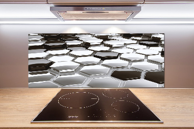 Pannello retrocucina con motivo ad astrazione 3D