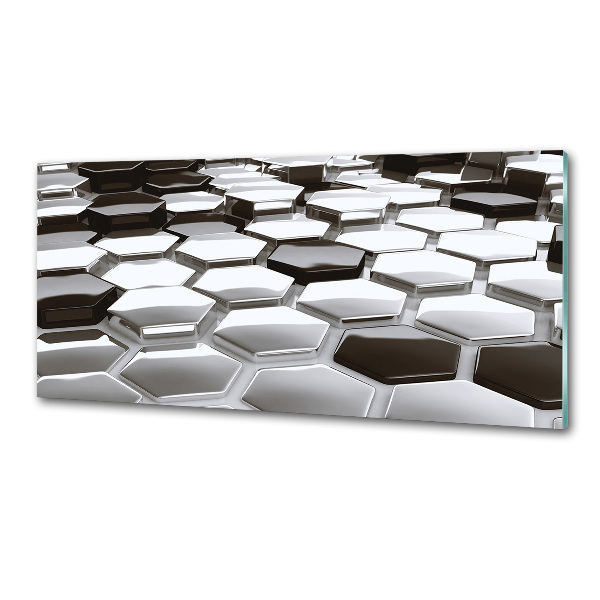 Pannello retrocucina con motivo ad astrazione 3D